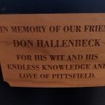 Don Hallenbeck plaque.