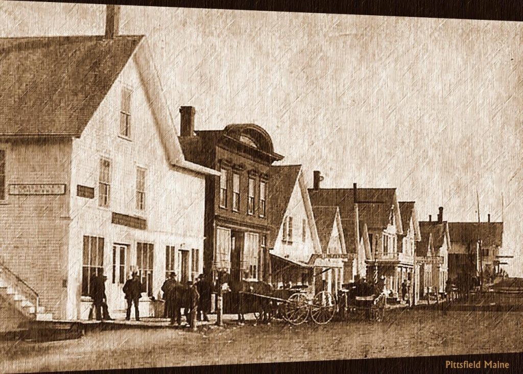 Downtown scene from the late 1800s.